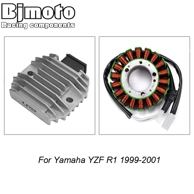 

BJMOTO For Yamaha YZF R1 1999 2000 2001 Motorcycle Engine Stator Coil Voltage Rectifier Regulator