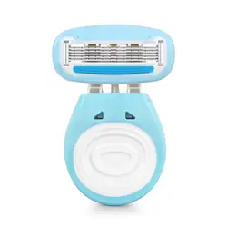 QSHAVE-Mini rasoir manuel portable pour femmes, lame à 5 couches, avec étui, pour jambes, cheveux, corps privé