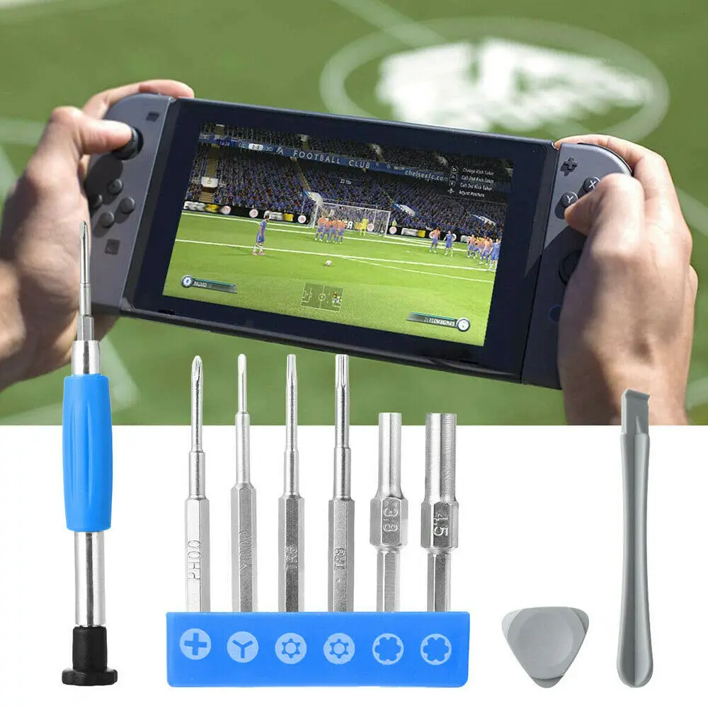 10-in-1 Phillips Triwing Schraubendreher Bit Set Konsole/Patrone Reparatur Werkzeug Für Nintendo Schalter NES N64 NGC Wii GBC Sega etc.