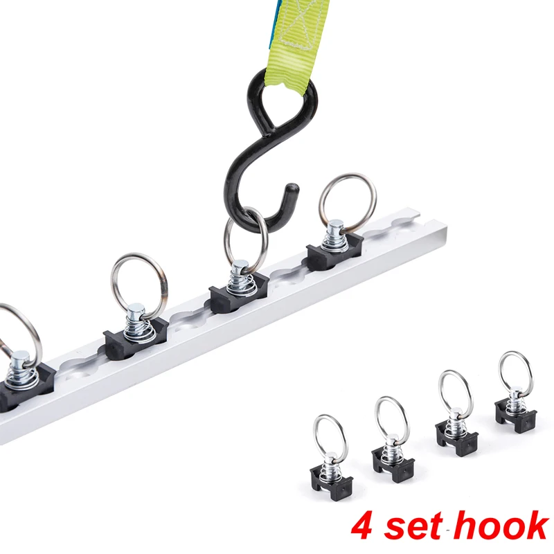 New Hook for transport straps For ATV Truck Trailers Ring Spring Bolt for Airline Rail Single Stud Fitting Keeper Tiedown Anchor