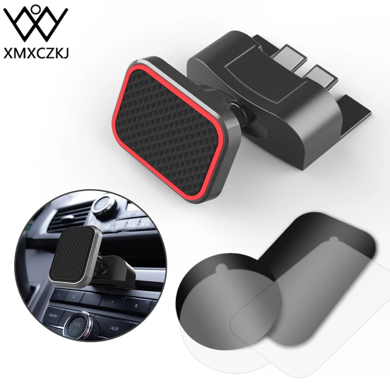 Magnetic Car Phone Holder Universal CD Slot Car Mobile Phone Mount 360° Adjustable Air Vent Cradle CD Player Smartphone Stand