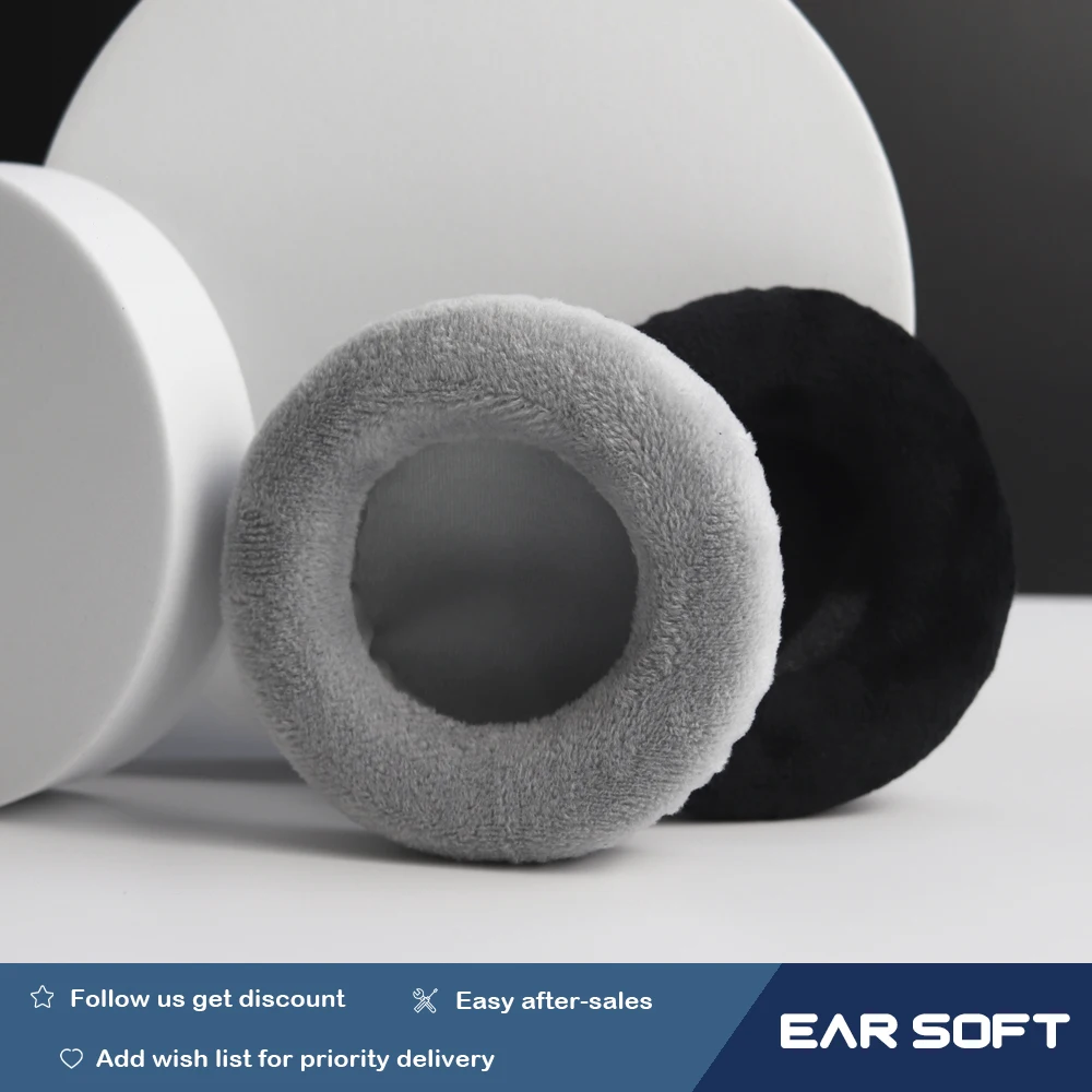 Earsoft Replacement Cushions for Sony MDR-NC6 Headphones Cushion Velvet Ear Pads Headset Cover Earmuff Sleeve