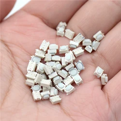 50pcs/lot Micro Button Tact Switch SMD 4Pin 3X4X2.5MM White Tactile Tact Push Button Micro Switch Momentary