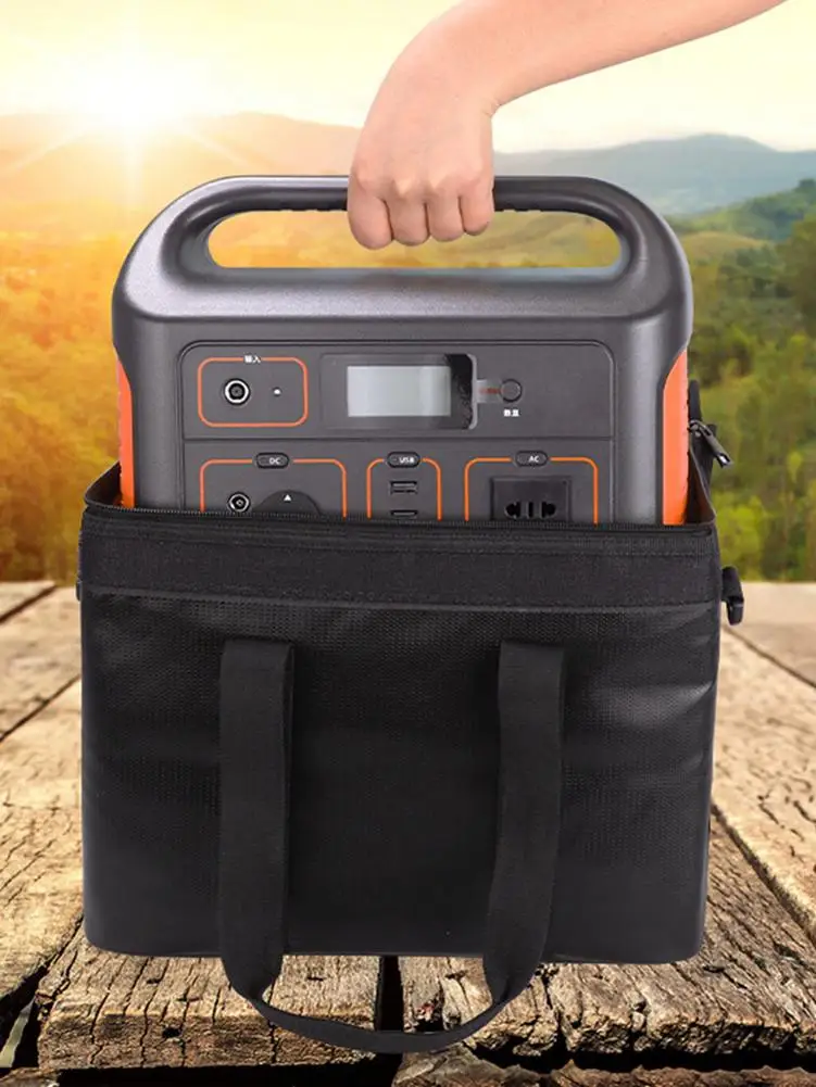 ทนไฟกระเป๋า Battery Safe กระเป๋าเก็บขนาดใหญ่ความจุแบตเตอรี่ Carry Tote เก็บกระเป๋าเก็บแบตเตอรี่มีค่าชุดกระเป๋าถือ