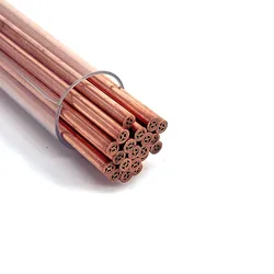 EDM Copper Electrode Tube 3.0*400mm Multi 4 Holes 20 Piece per Tube for Drilling Hole Machine