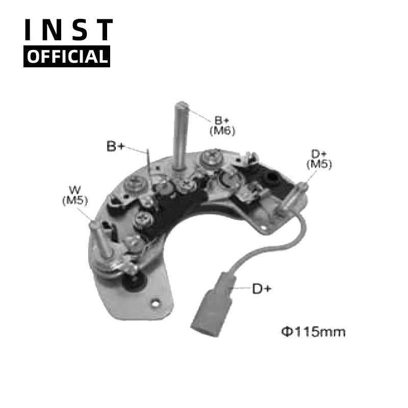 

ALTERNATOR GENERATORS RECTIFIER BRIDGE FOR ILR576HD RL10H RL10HU 63328506 AMP1139 84 976 633 285 06 31-9223 136324 RL-10H