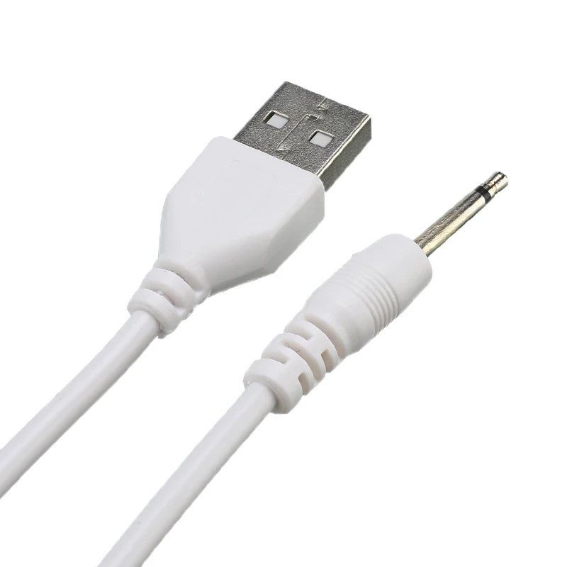 1m USB 2 To DC 2.5mm 2A Charging Line USB Mono Audio Cable Jack USB Plug Aux 2.5mm Audio Vibroseismic Charging Cable 17.4mm 