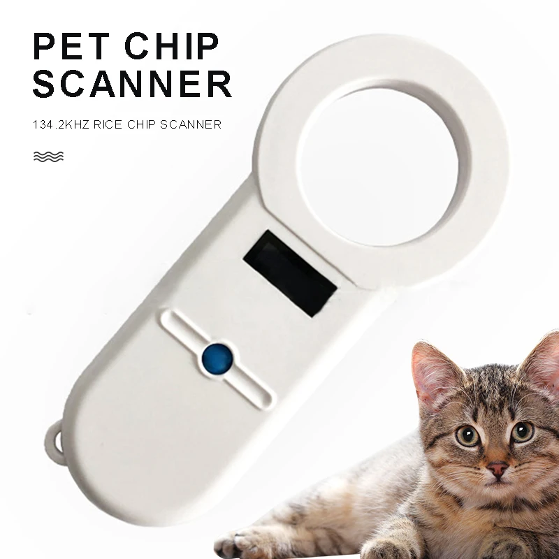 Universal 134.2Khz Handheld Animal Chip Reader Pet Microchip Scanner RFID Reader