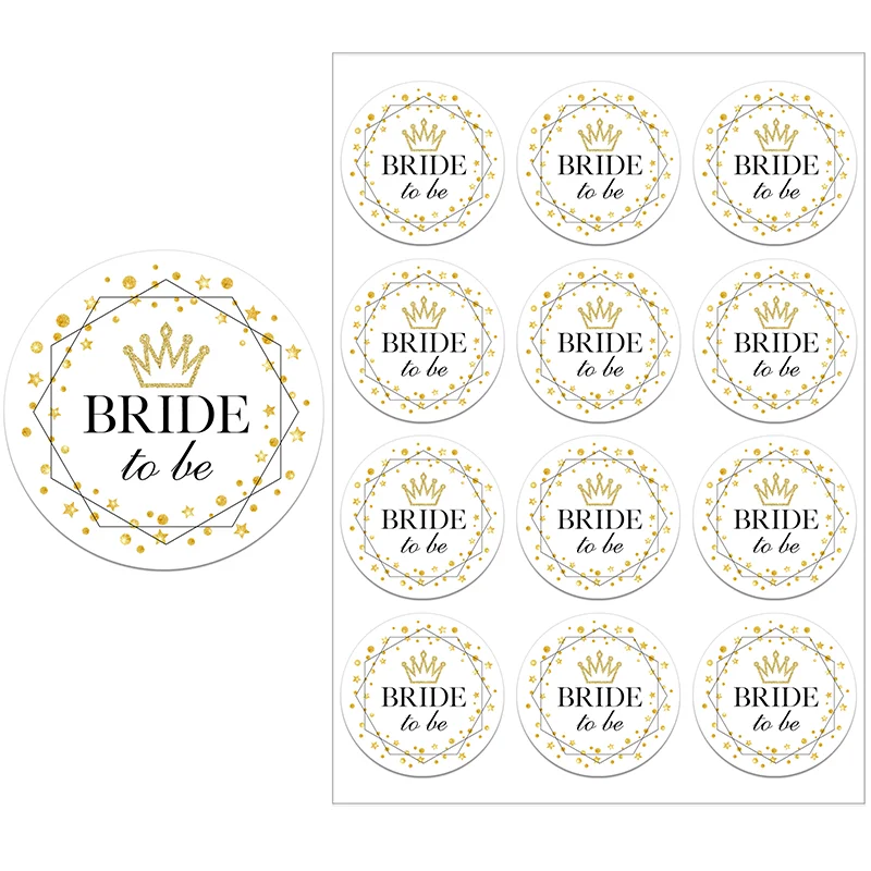 Team Bride Tribe Bridesmaid Party DIY Sticker for Bride To Be Bachelorette Hen Party Bridal Shower Decoration Gift Packing