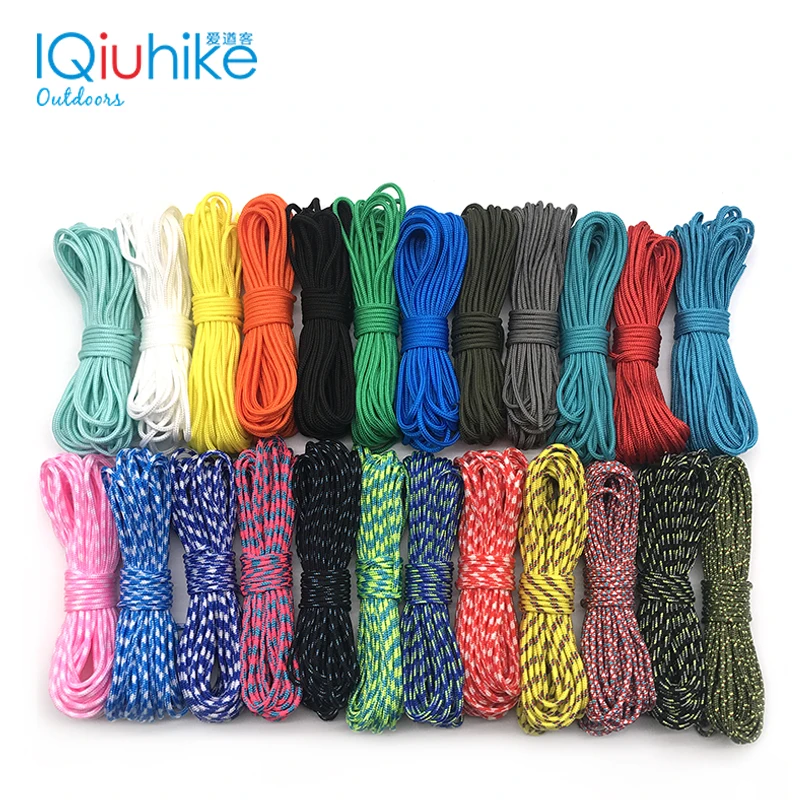 2022 NEW 100 Colors Paracord 2mm 100 FT,50FT ,25FT One Stand Cores paracord Rope Paracorde Cord For Jewelry Making Wholesale