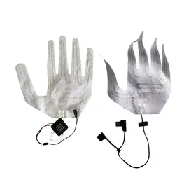 3.7V USB Heated Gloves Winter Warm Five-Finger Gloves Heating Pad Electric Heating Film Glove Heating Sheet For Riding Skiing