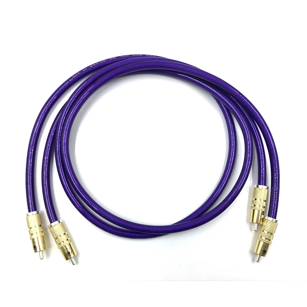 ไฮไฟสเตอริโอคู่สาย RCA ประสิทธิภาพสูงสัญญาณ Hi-Fi Audio 2rca to 2rca สายเชื่อมต่อ