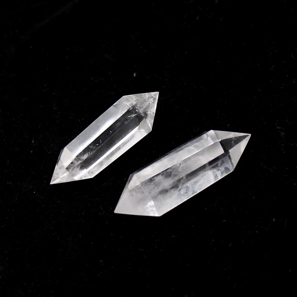 Runyangshi Natural White Crystal 40-60MM 100% Quartz Crystal Stone clear quartz Point Healing Hexagonal Wand Treatment Stone