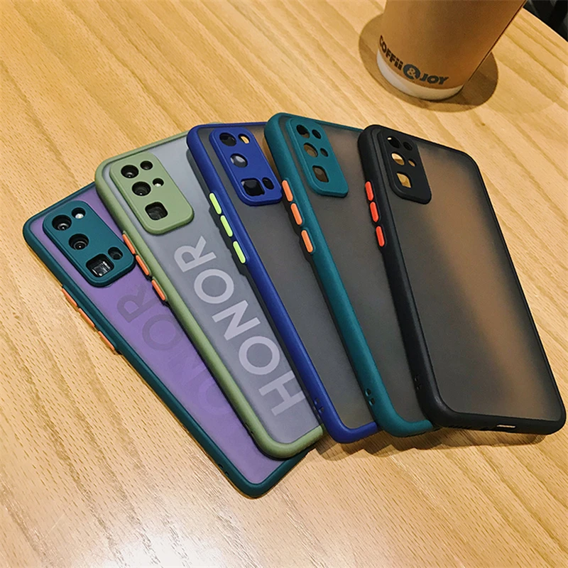 For Huawei Honor 30 Case Matte Hard Cover Shockproof Soft Bumper for Huawei Honor 30 Pro Plus Premium  Phone Case