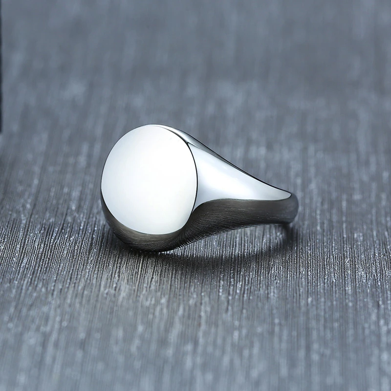 TRULY NOBLE ROYALTY PINKY RING NGRAVED SIGNET RING WITH PERSONALIZED SIGNATURE RING FOR STYLISH GENTLEMEN JEWELRY