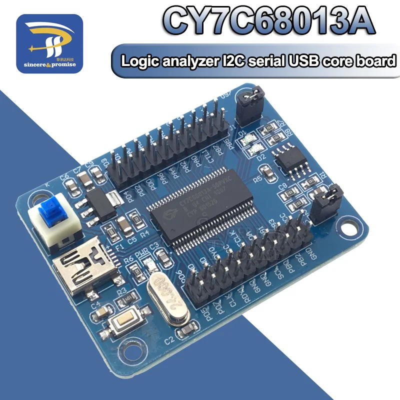 IEZ-USB FX2LP CY7C68013A USB Core Board Development Board USB Logic Analyzer I2C Serial And SPI