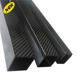 1Pcs Length 1000mm OD8mm 10mm 15mm18mm 20mm 22mm 24mm Matte Surface 3K High Strength Carbon Fiber Square Tube