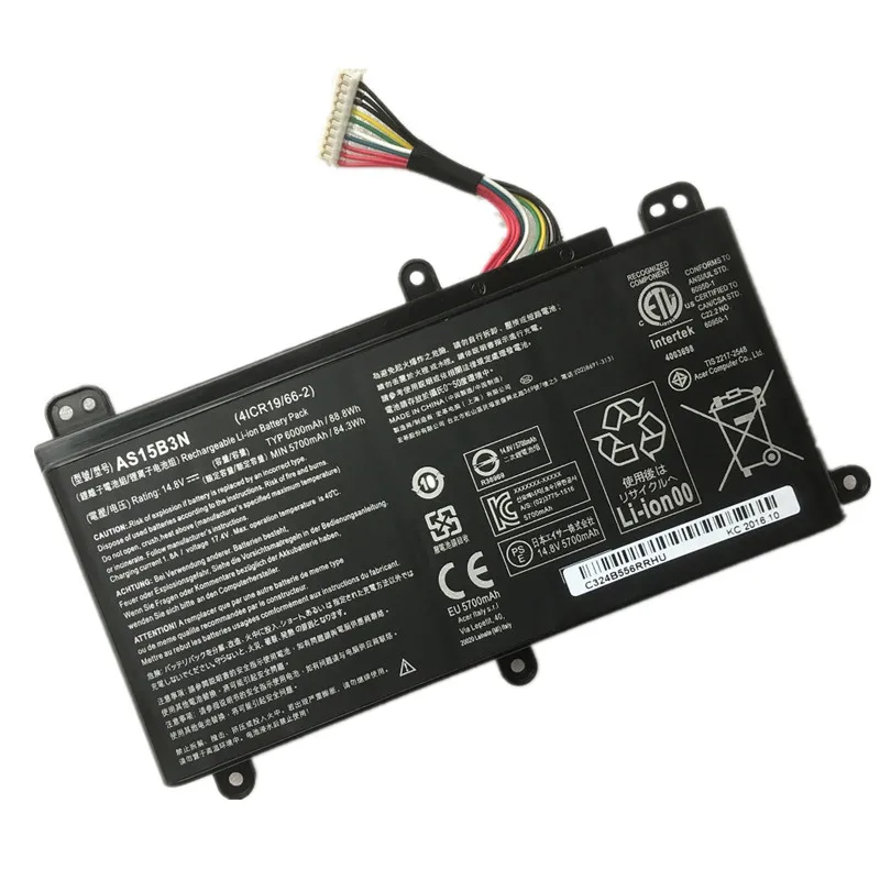 New Genuine Battery for Acer Predator 17 X (GX-791) (GX-792) 21 X (GX21-71) AS15B3N 14.8V 88.8WH