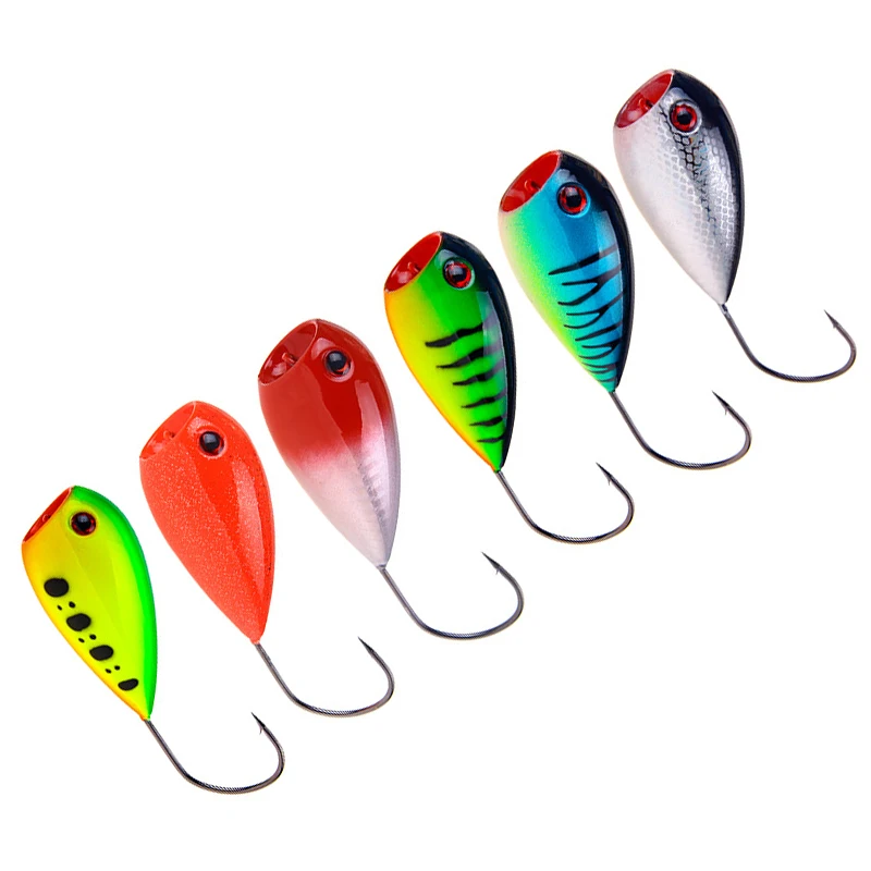 

Popper Bait 80mm 13g Fishing Lure Big mouth single hook Jigbait Crankbait Floating plastic Hard topwater Wobbler fishing tackle