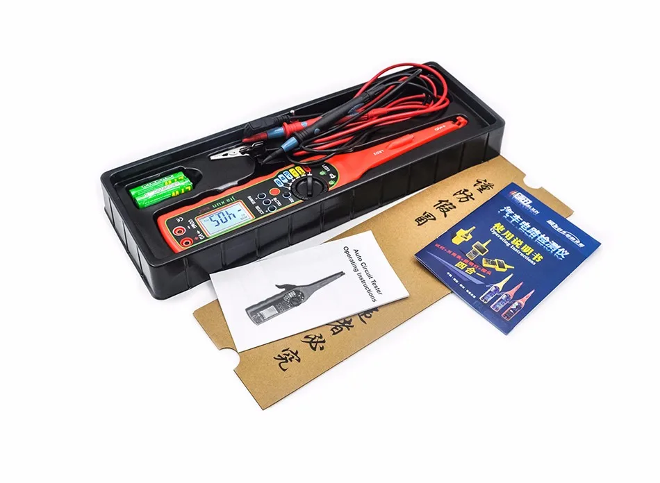 

Power Electrical Multi-function Auto Circuit Tester Multimeter Lamp Car Repair Automotive Electrical Multimeter 0V-380V( Screen)