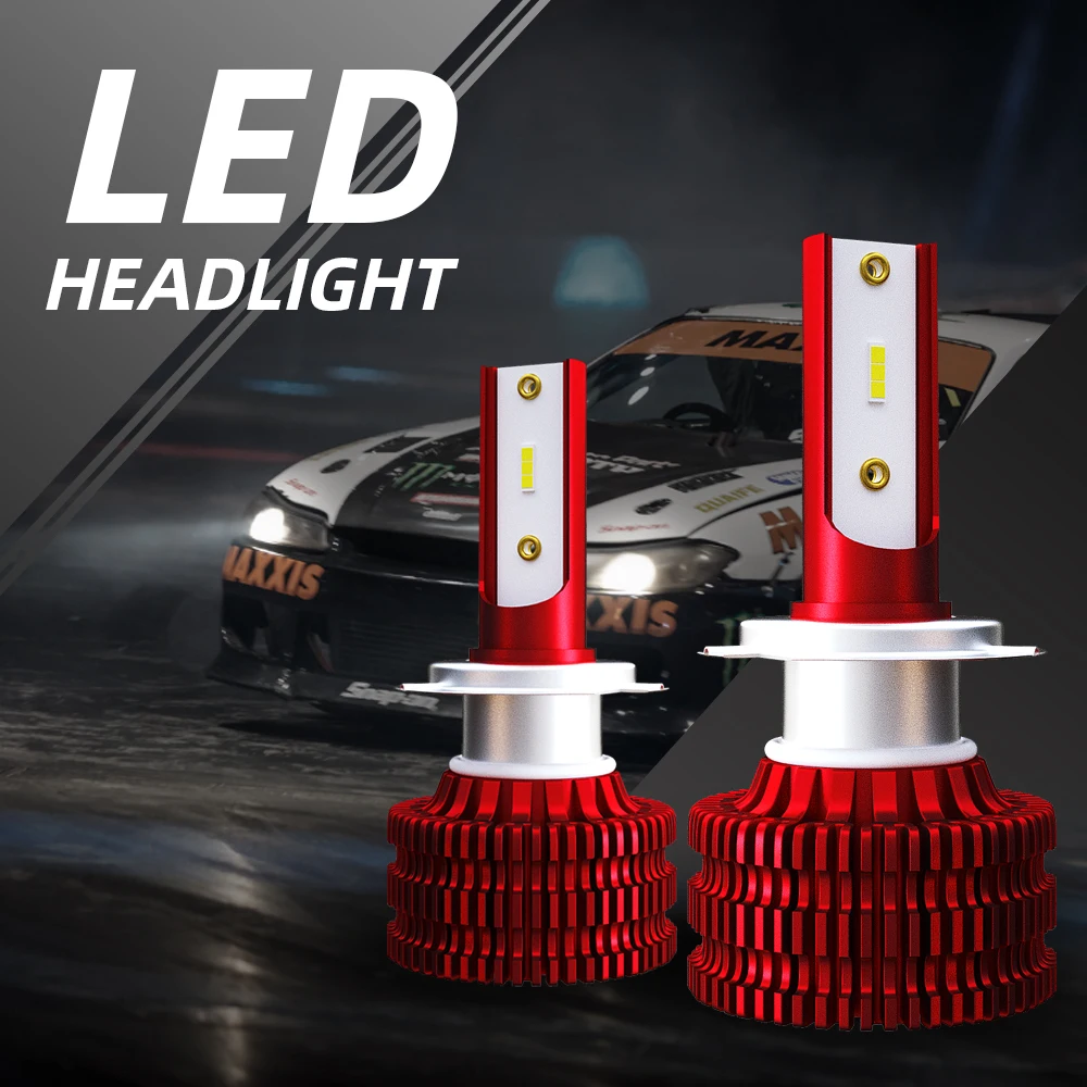 2pieces LED Car Headlight Bulbs H1 H8 H9 H10 H11 H7 H4 HB2 HB3 HB4 9006 9003 9005 Auto Headlamps 36W 4000LM 6000K for 9V to 36V