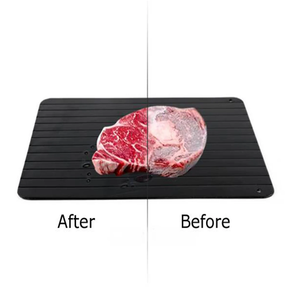 ROLKETU Fast Defrosting Tray Thaw frozen Food Meat Fruit Quick Defrosting Plate Board Defrost Kitchen Gadget Tool Dropshipping