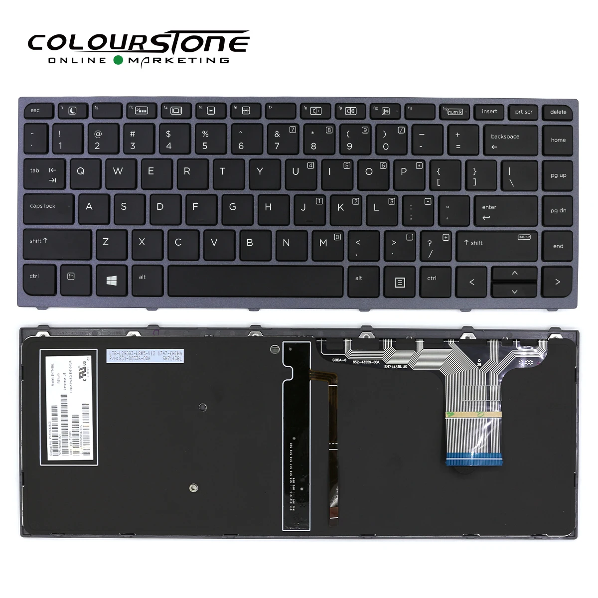 

Новая английская клавиатура для ноутбука HP ZBook Studio G3 15 17 G4, черная клавиатура с подсветкой