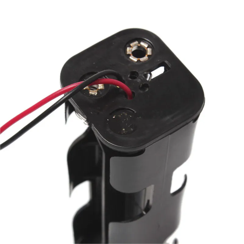 600 pçs/lote tira longa tipo 8 x aa bateria suporte de plástico caixa armazenamento caso 12v volta para trás baterias capa escudo com fio leva