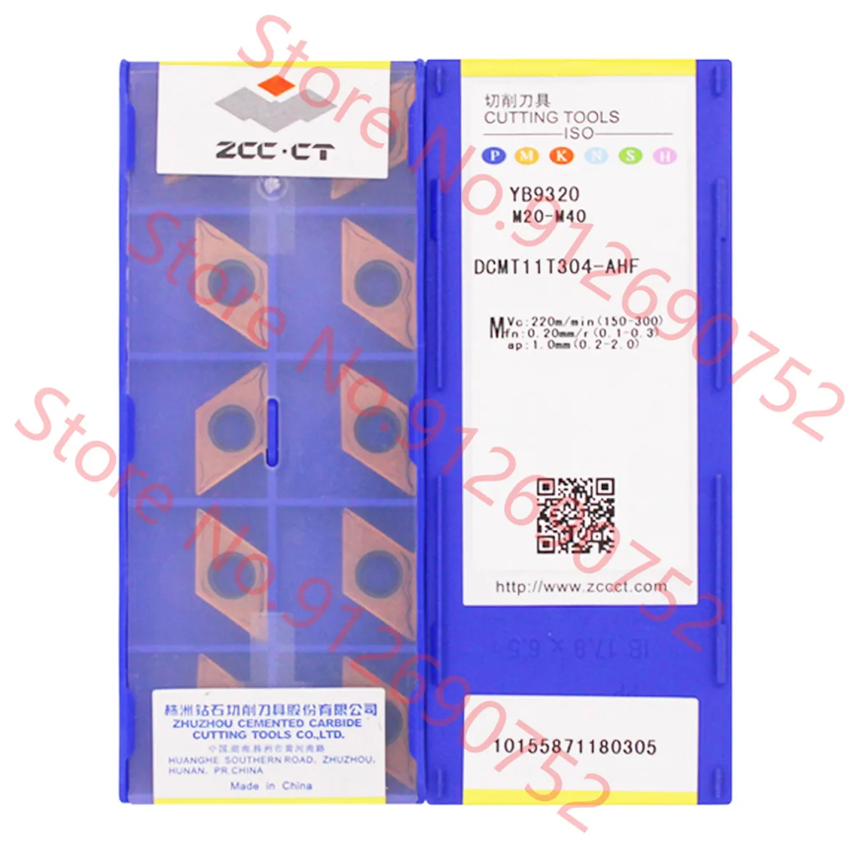 

DCMT070204-ahf DCMT11T302-DCMT11T304-DCMT11T308-YB9320 ZCC.CT Cutting Carbide Insert CNC Lathe Tools