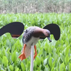 1 Piece Wind Flying Duck Decoy Fly Duck Mallard Decoy with Support Foot for Hunting Shooting Remote Control