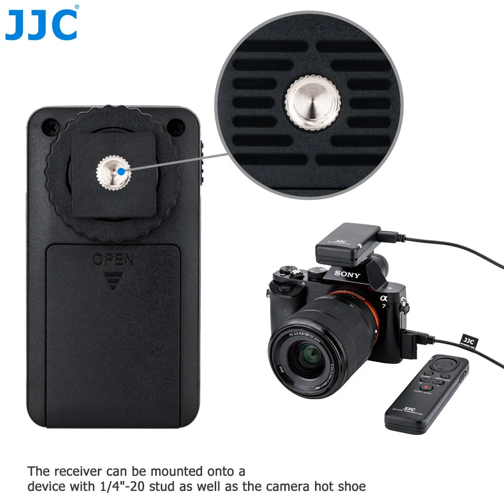 JJC RMT-VP1K Wireless Remote Control Timer Shuter Release for Sony ZV-1 A7IV A7III A7 IV III A7R V IV A6600 A6500 A6400 A6300