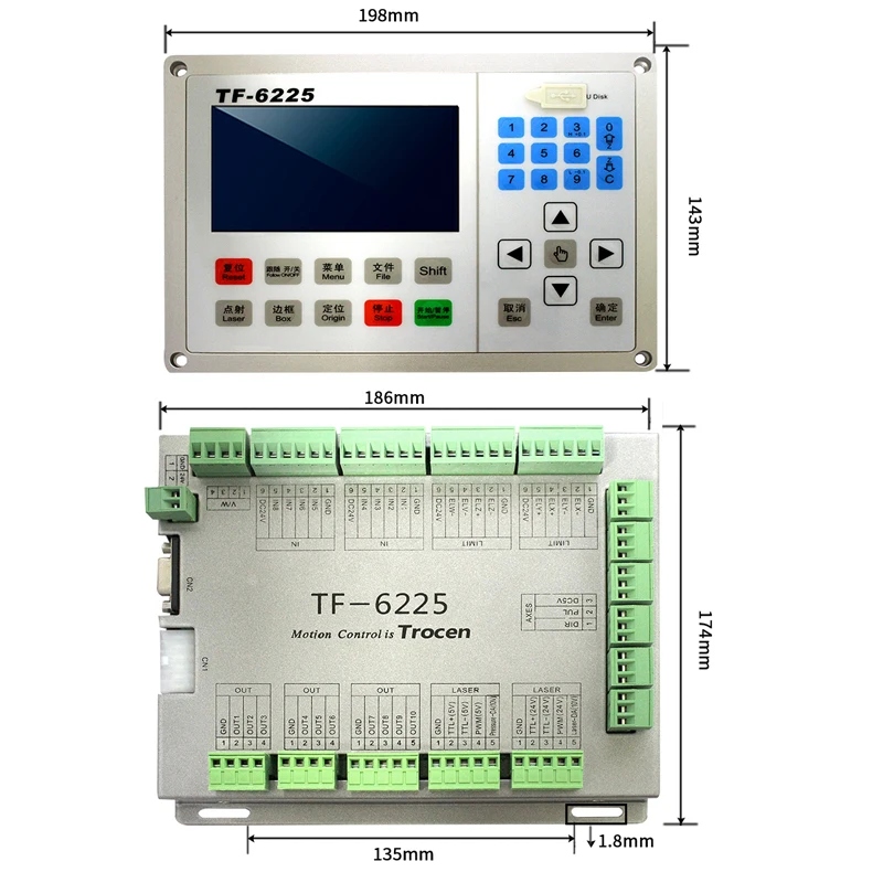 Imagem -02 - Trocen Sensor com Fio para Máquina de Corte a Laser de Fibra Tf6225