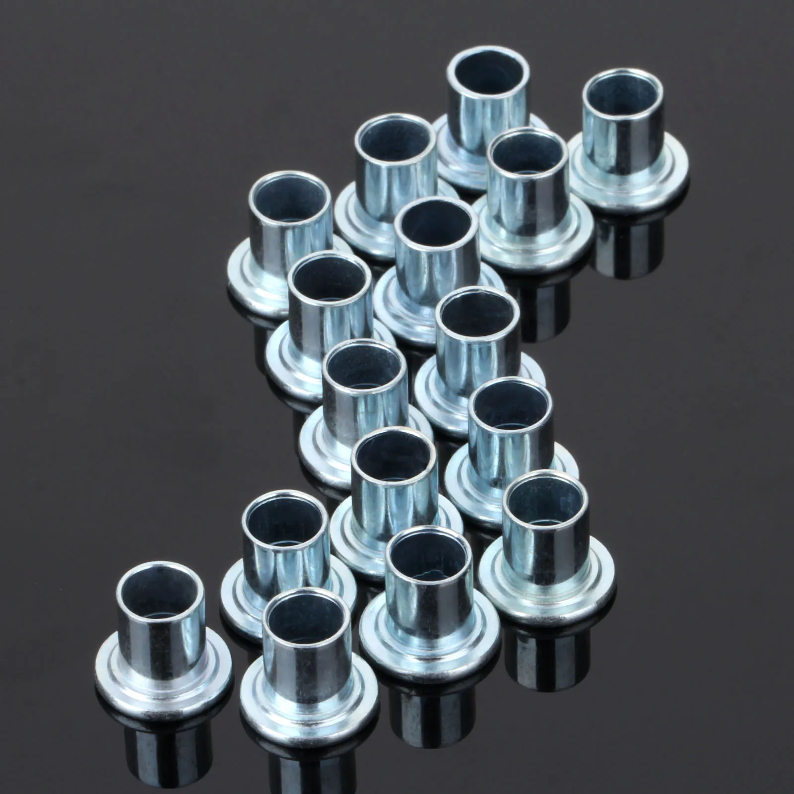 16 Pcs Silver Iron Roller Skate Wheels Accessories Center Bearing Bushing Spacers for 608 /688 Skating Wheels Replacements