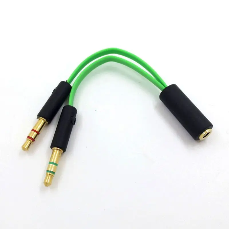 2025 New Earphone Cable Headphone Adapter Splitter Headset Microphone for razer