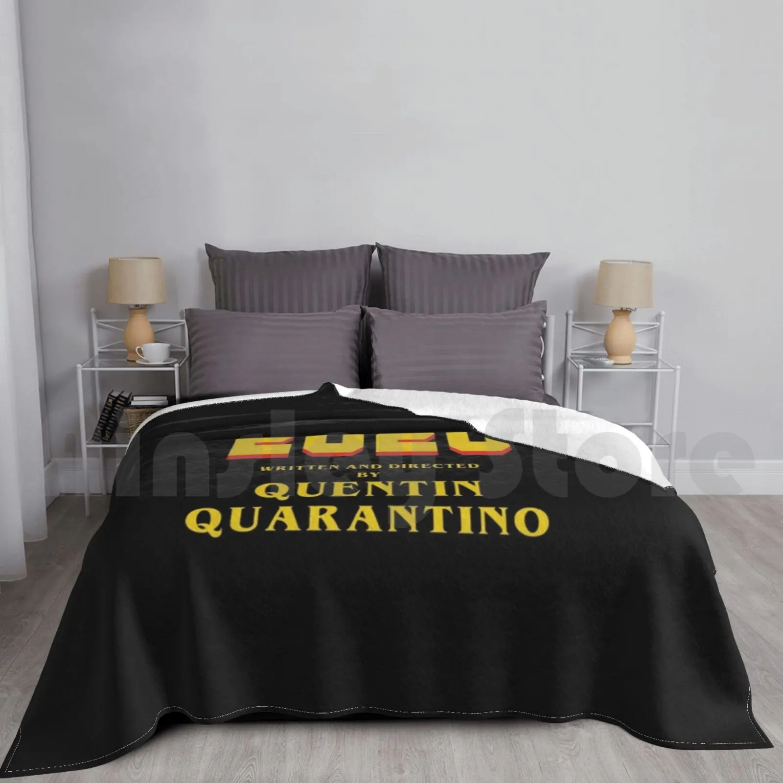 2020-Written & Directed By Quentin Quarantino Blanket Fashion Custom Quentin Quarantino Quentin Tarantino