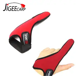 JIGEECARP 1PC Fishing Finger Glove Casting Finger Stall Morpted Pull Durable and Skid Resistant Terminal Fishing Gloves Red