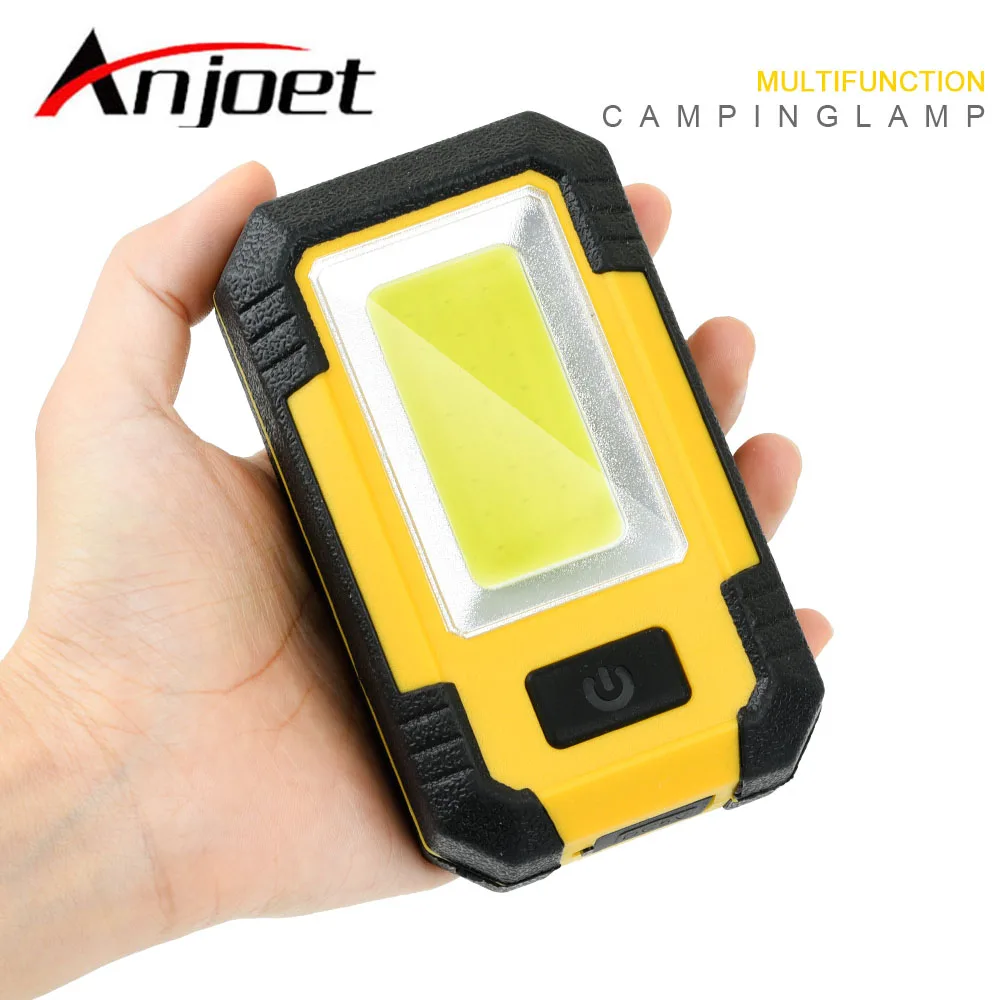 Imagem -02 - Anjoet Lanterna de Emergência de Acampamento Led Cob Super Brilhante Recarregável Áreas Externas Lanterna Portátil Lanterna Retrô de Luz de Acampamento