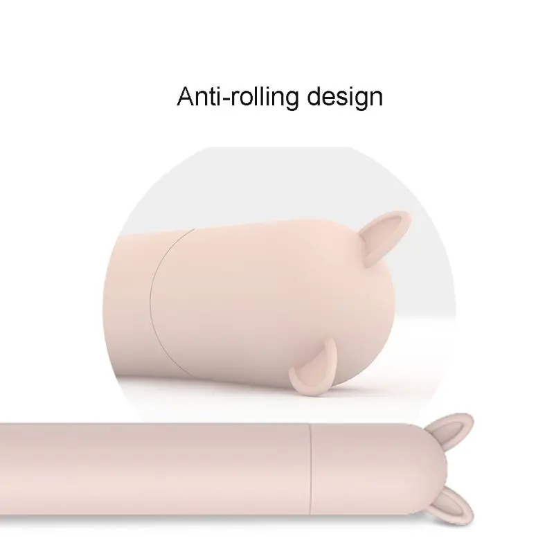 Anti-scroll Soft Silicone Protective Sleeve Pouch Case Skin Cover Cute Cat Ear Nib Cover For Apple  iPad Pencil 2nd Generation