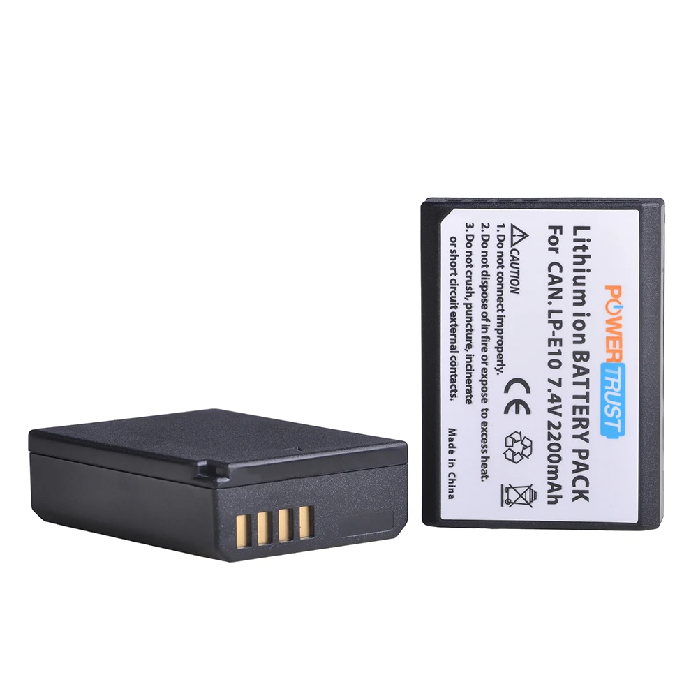 2200mAh LP-E10 LP E10 LPE10 Battery for Canon Rebel T3 T5 T6 KISS X50 X70 EOS 1100D 1200D 1300D 2000D 4000D Camera