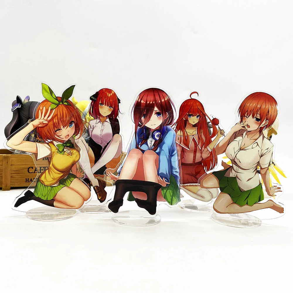 

Gotoubun no Hanayome Nakano Ichika Nino Miku Yotsuba Itsuki HF acrylic stand figure model plate holder cake topper anime toy