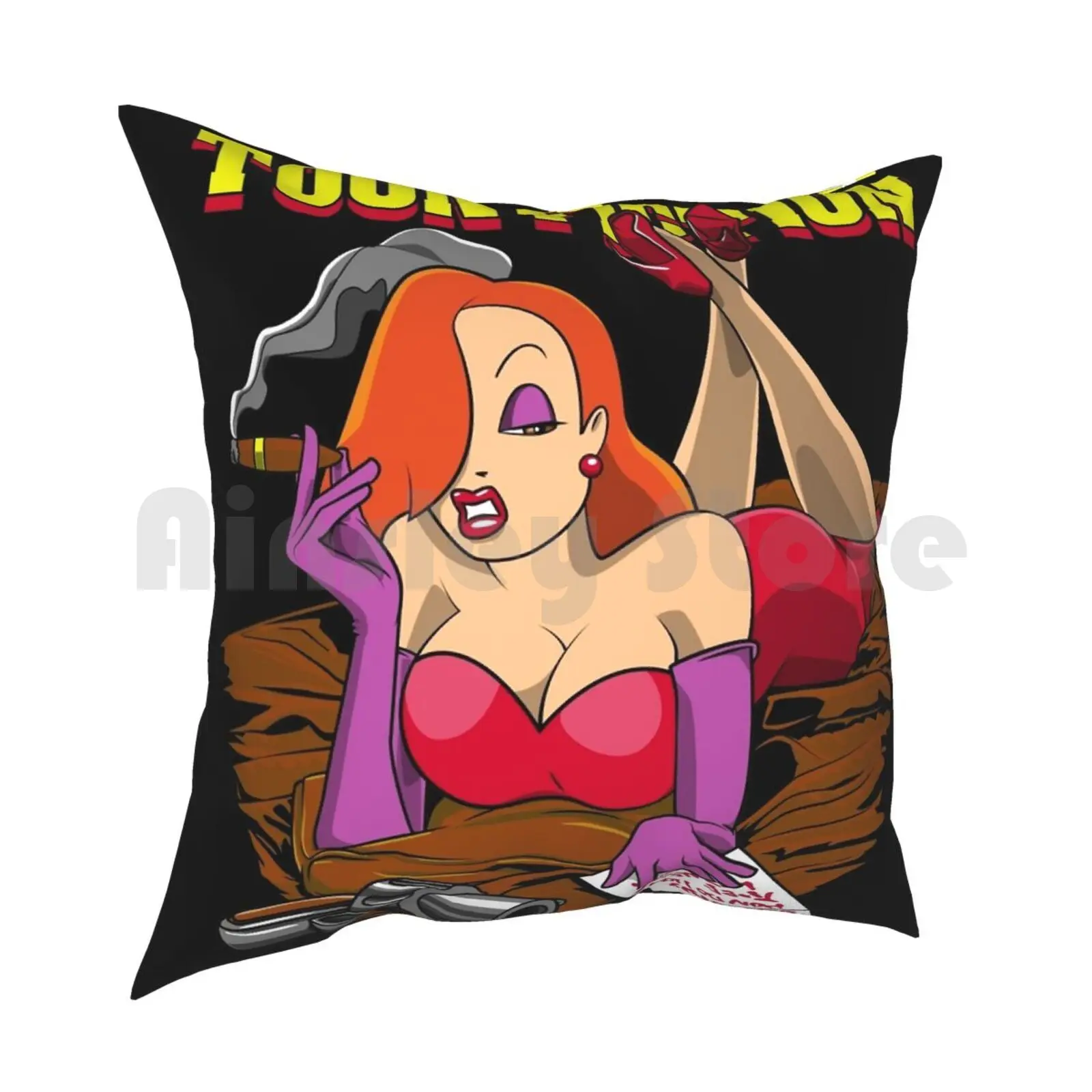 Roger Rabbit Slim'S Pillow Case Printed Home Soft DIY Pillow cover Redhead Dame Movies Humor Rabbit Toons Pulp Fiction