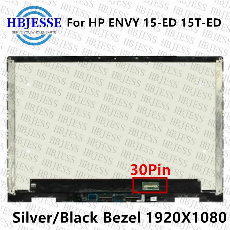 Imagem -02 - Lcd com Sensor de Toque para Substituição Modelo Fhd Compatível com hp Envy 15-ed 15t-ed000 15-ed0003ca L93180001-tela