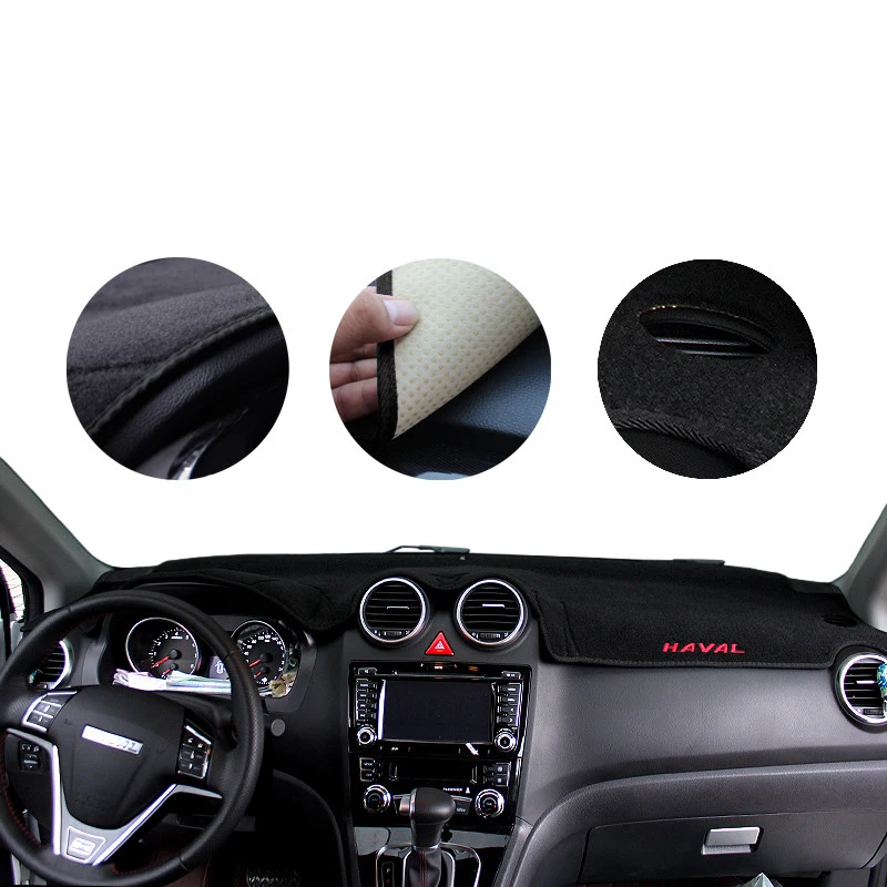 For Haval H6 2011 2012 2013-2015 2016 2017 Dashboard Cover Mat Avoid light Pad Sun Shade Dash Board Cover Carpets Accessories