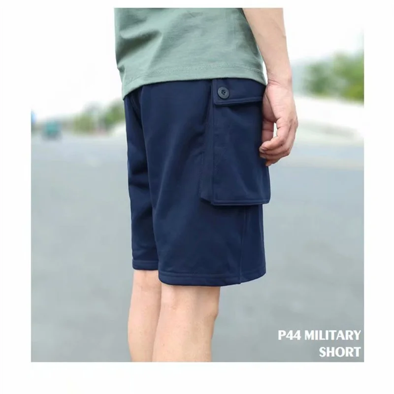 MRMT-calça casual masculina de cinco pontos, macacão solto de bolso múltiplo, shorts do exército americano, nova moda, 2024