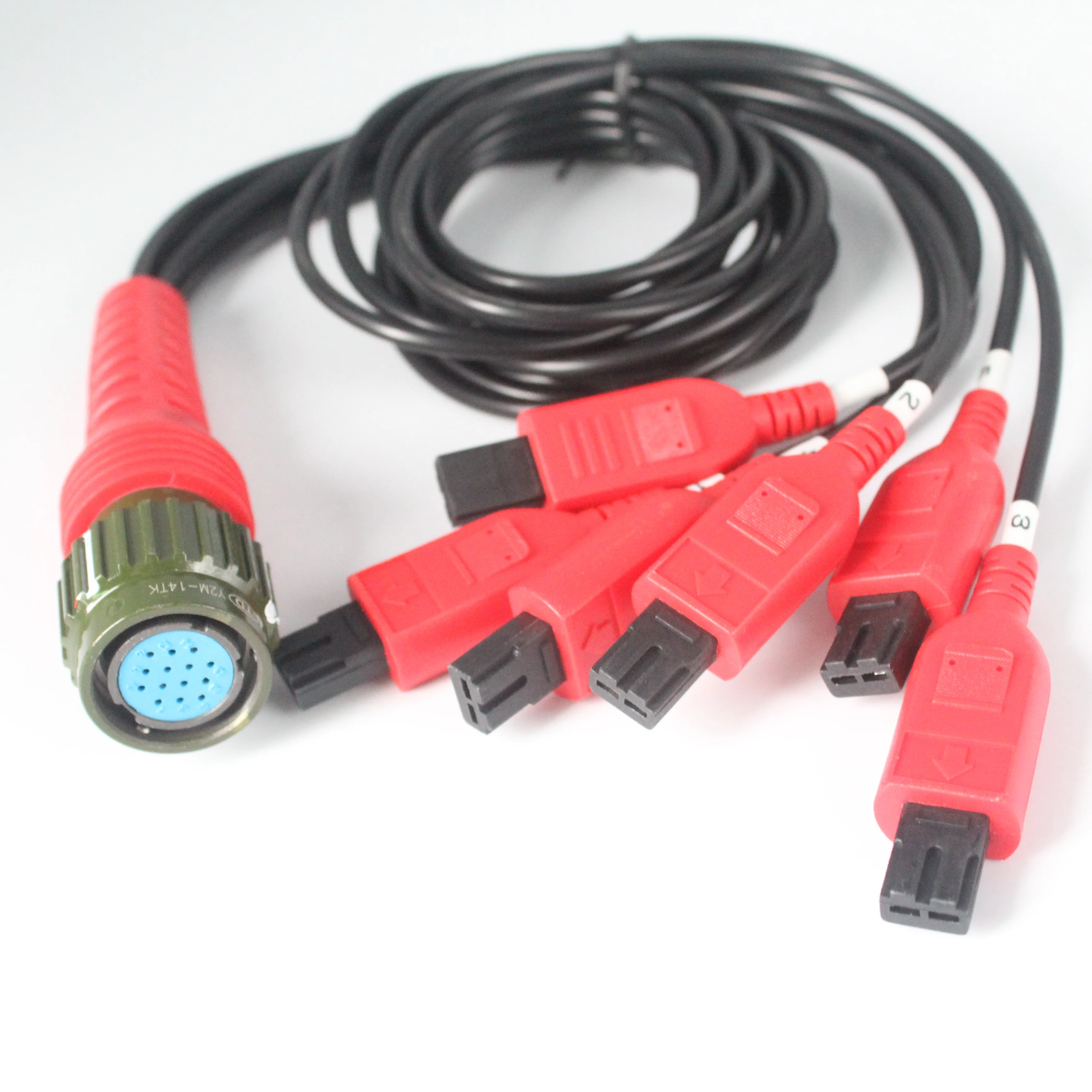 Car diagnostic tool Pulse Cable for INJ-8B Ultrasonic Fuel Injector Cleaning Machine 6PIN TO 14PIN fuel injector cable