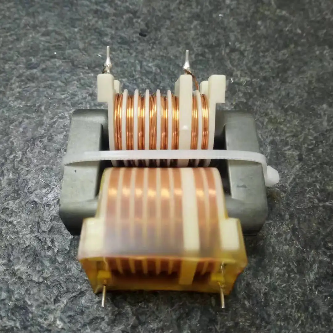 2pcs High-power 60w Resin Potting Transformer High Voltage Package Transformation Ratio 44 Boost Coil 6=2 Slots Four Needles