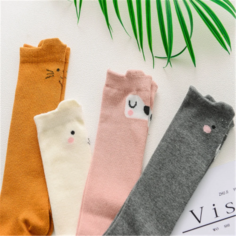 Children's socks Korean version of the new cotton baby tube socks heel ear children's socks cotton socks CS003