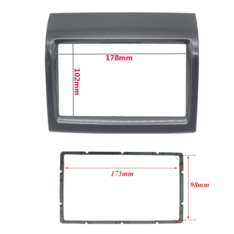 Car Radio Fascia For CITROEN Jumper/PEUGEOT Boxer/FIAT Ducato Stereo Dashboard Panel CD Trim Double 2 Din Installation Frame Kit