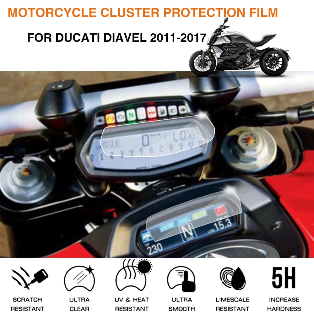 

Защитная пленка против царапин и спидометра для мотоцикла Ducati Diavel 2011-2017