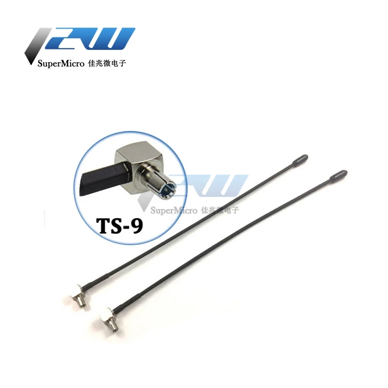 Dlenp 2pcs 4G LTE Antenna with TS9 or CRC9 Connector For Huawei E398 E5372 E589 E392 Zte MF61 MF62 aircard 753s 5dbi Gain